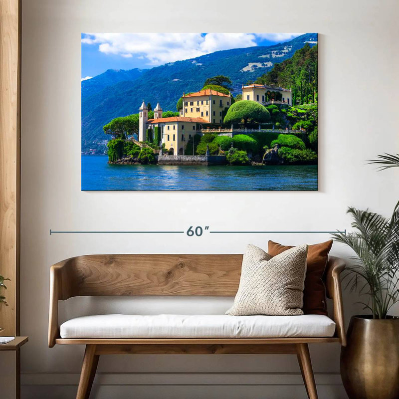 Ravi Lake Como View, 32" H x 48" W