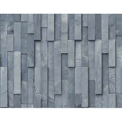 Papier peint imitation ardoise Seabrook Designs Greige Idalia