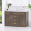 Meuble-lavabo autoportant moderne moderne de 48 pouces avec lavabo simple en résine, avec 6 tiroirs à fermeture douce, 2 portes-1269882020