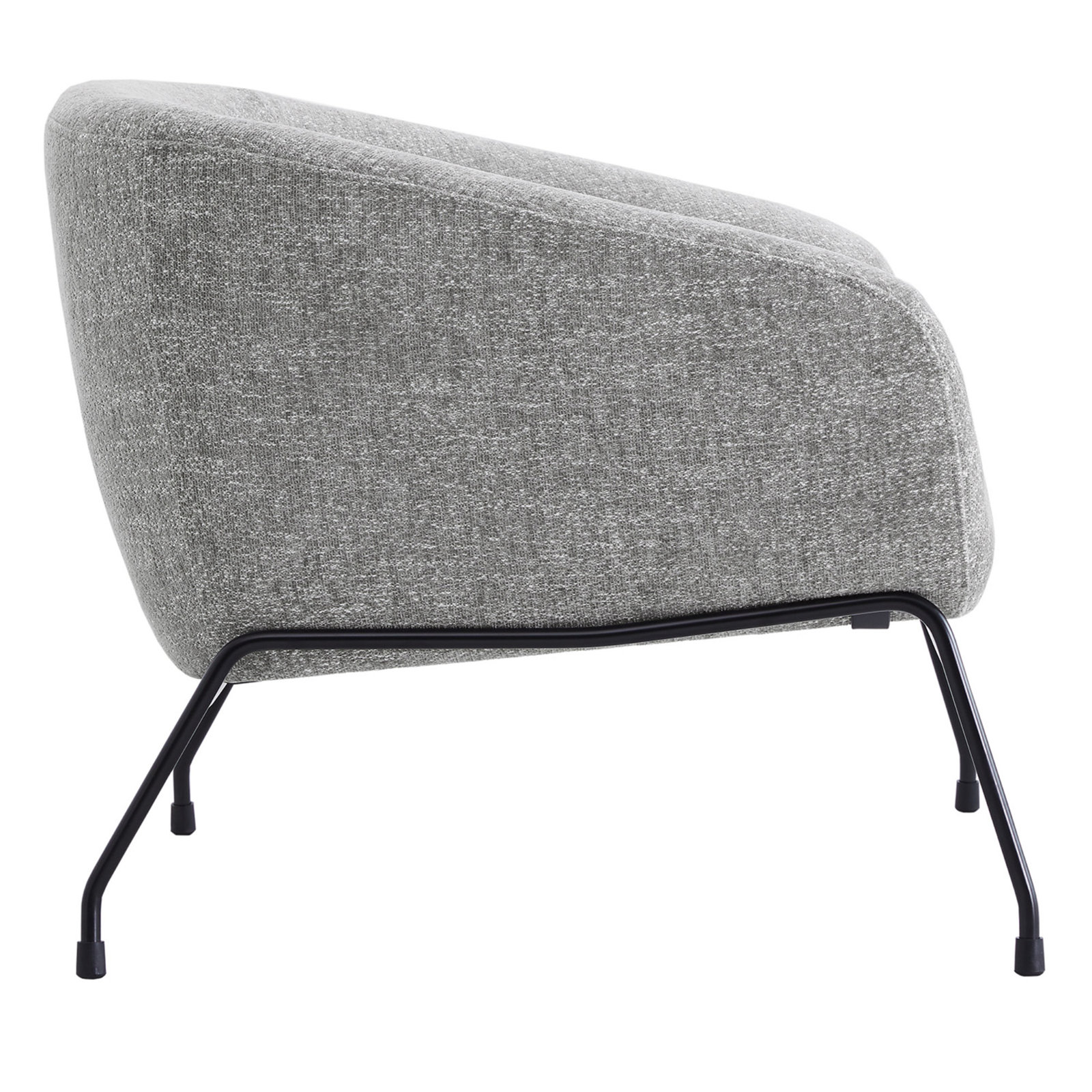 Avram Barrel Chair, Magnolia Grey Tweed