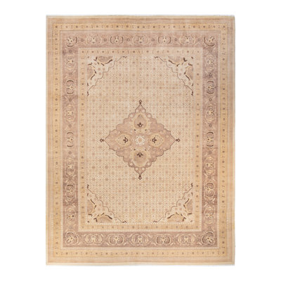 Tapis unique en laine noué à la main 9 pi 3 po x 12 pi 2 po nouvel âge Hayner