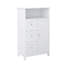 Bathroom Standing Storage Cabinet With 3 Drawers And 1 Door-White