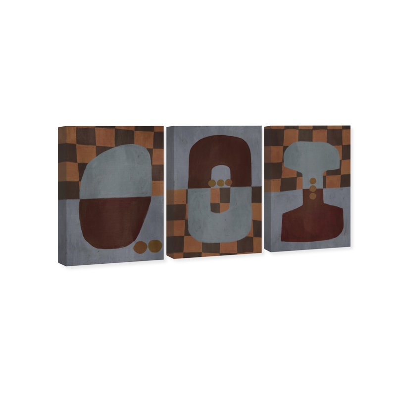 Checkered Dominos Set Set by Oliver Gal, 15" H x 10" W, Gallery Wrapped