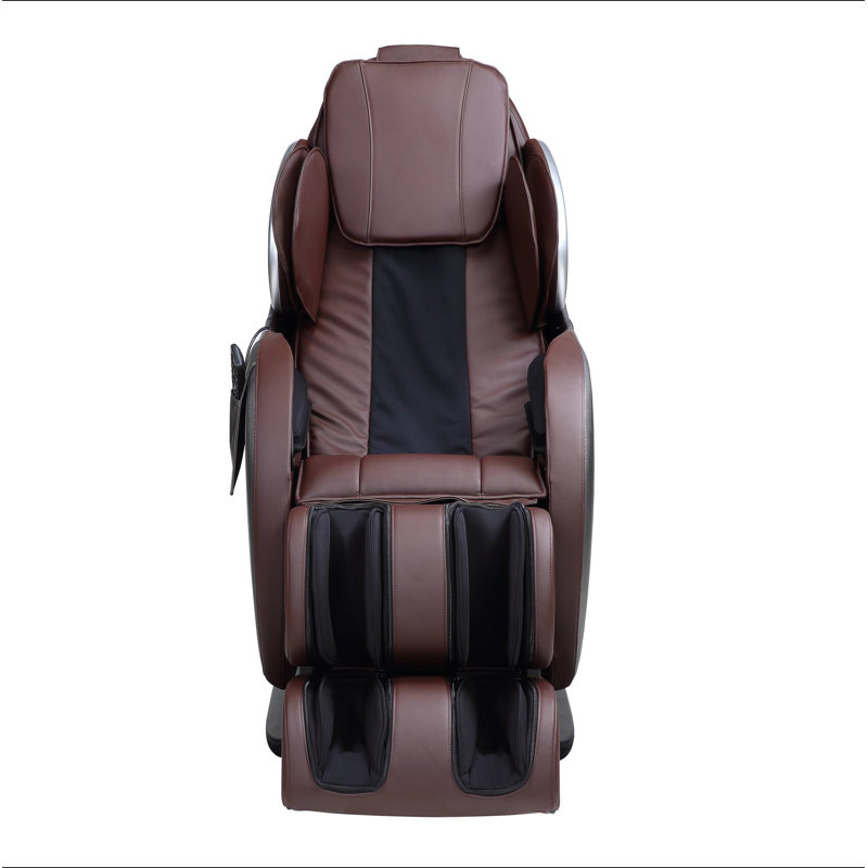 Fauteuil de massage en cuir synthétique Pacari, Similicuir brun