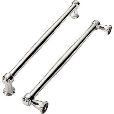 Lot de 10 poignées de meuble en nickel poli de 8 pouces (203 mm)