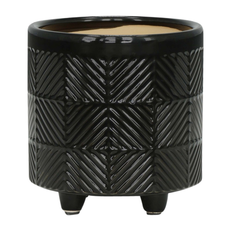 Versatile Ceramic Planters for All Settings, Enhancing Your Greenery, Black
