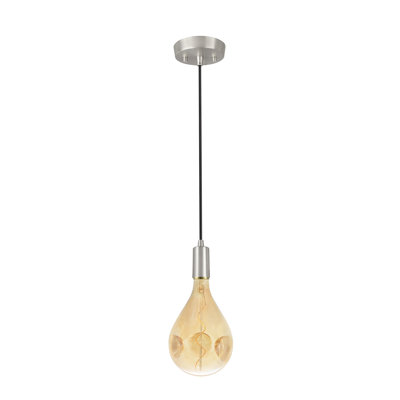 1 - Light Satin Nickel Single Pendant