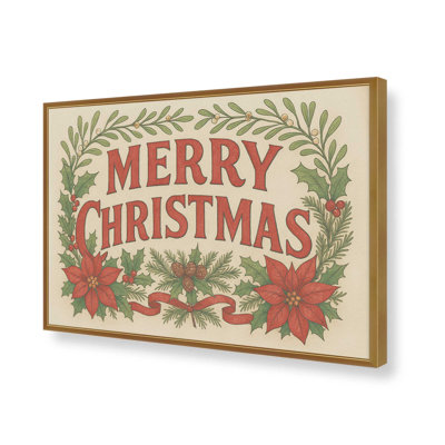 «Vintage Holiday Greetings», reproduction d'art