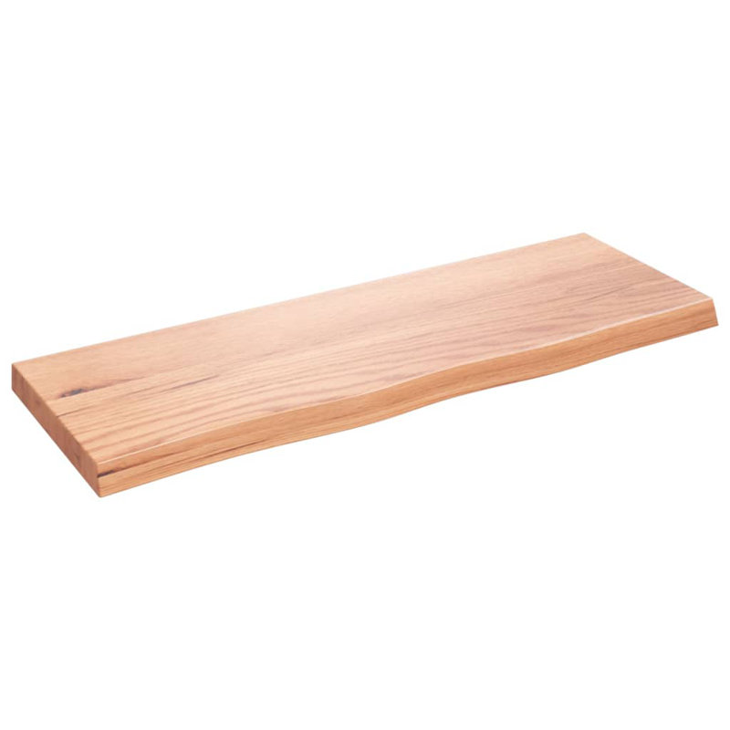 Bois massif traité avec meuble-lavabo vidaXL, Brun clair