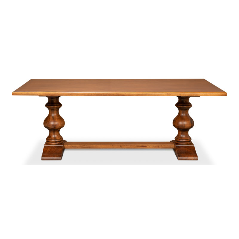 Lionisio Trestle Table, Noce Antica