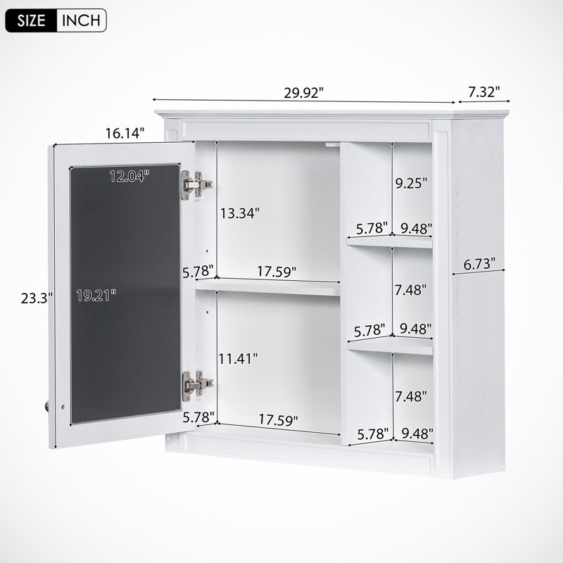 Armoire à pharmacie Beerbohm, Blanc