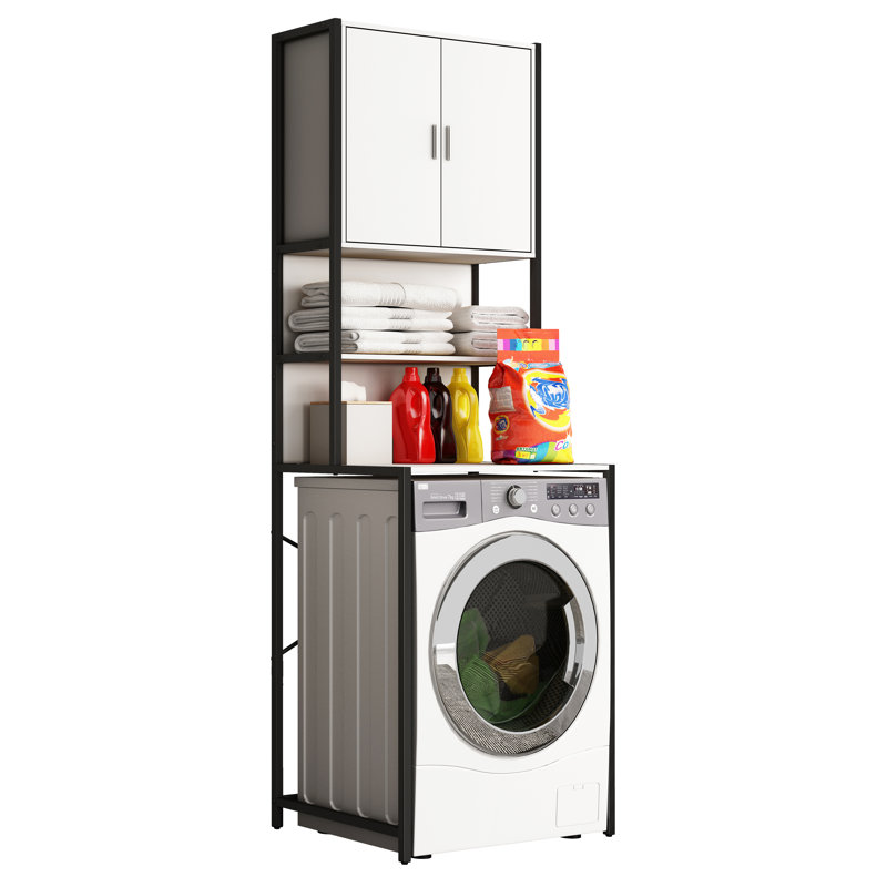 Qamar Stainless Steel Bathroom Cabinet, White
