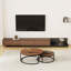 2-piece Set, Expandable Tv Cabinet With Three Drawers And Nesting Coffee Table
