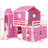 Messerly Kids Bunk Bed with Slide Tent and Tower-1866158986-1866158985