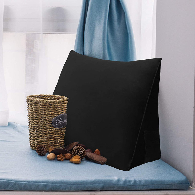 Triangular Backrest Cushion, Black