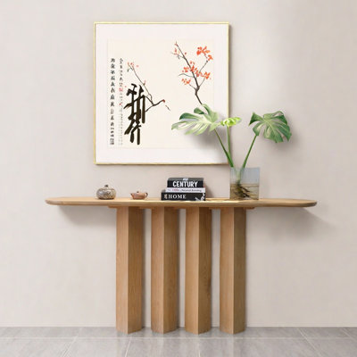 Console en bois de frêne de style chinois