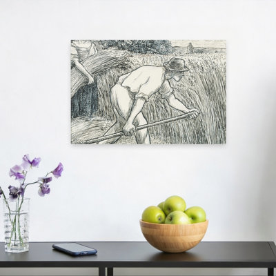 La Moisson, vers 1895. Estampe d'art mural abstrait et contemporain.