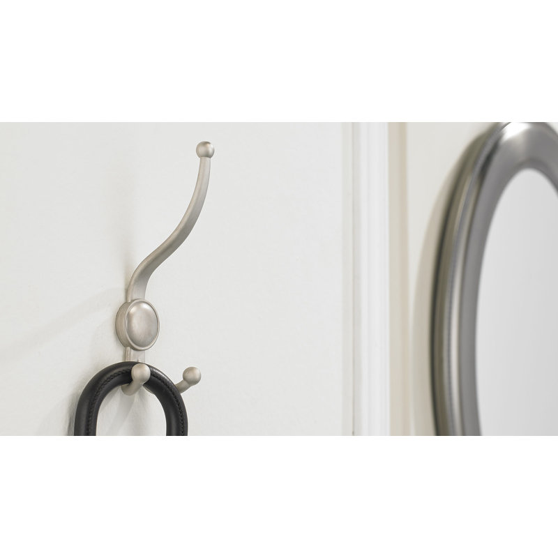 Classic Metal Wall Hook, Matte Nickel