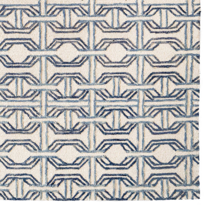 Hagel Performance Wool Geometric Indoor Rug, Rectangle 5' x 8'