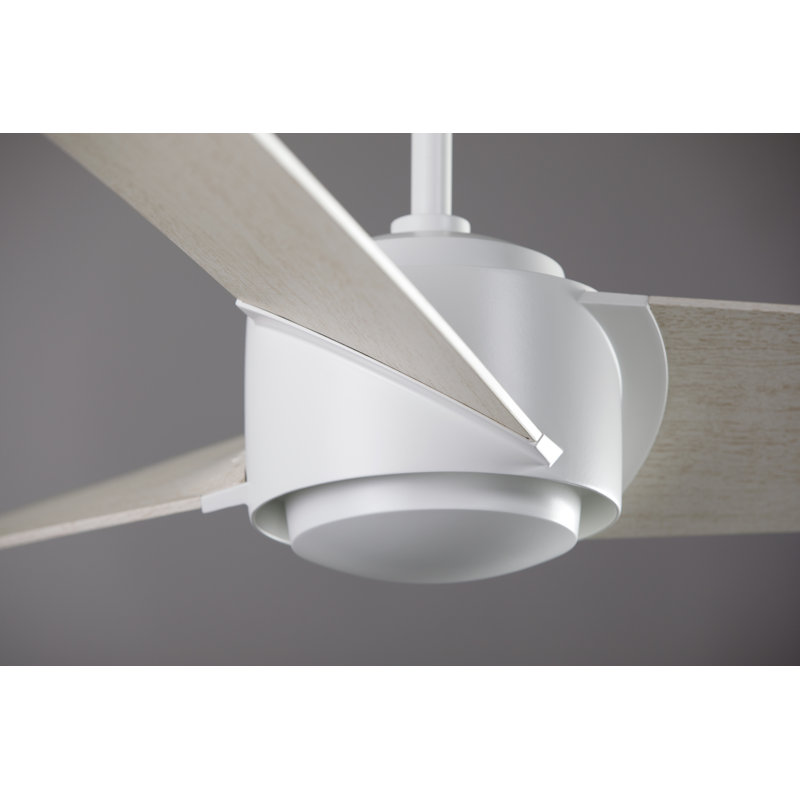 Ambit 56'' Ceiling Fan, Whitewash, Matte White, Wall Control