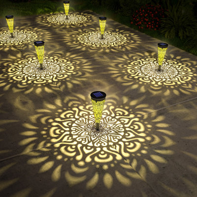 Ensemble de 6 lumières solaires pour le jardin