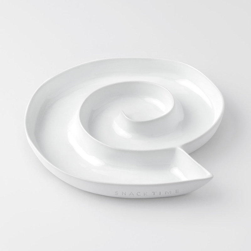 Snacktime Porcelain Snack Dish - 8.8"