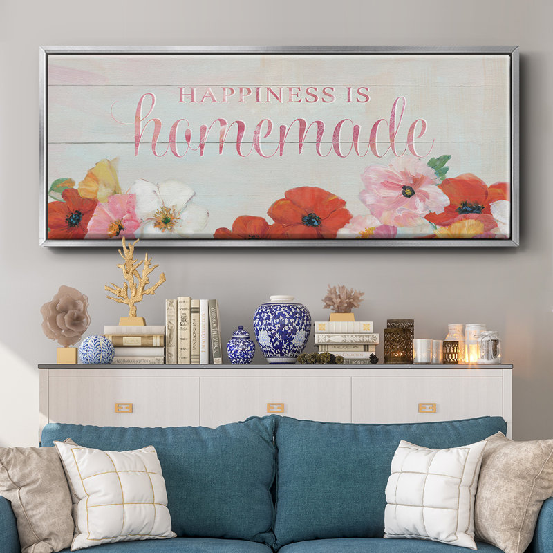Le bonheur est fait maison - toile encadrée