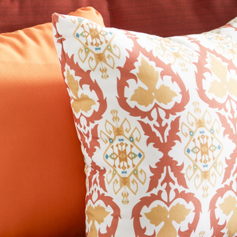 Borgey Outdoor Reversible Throw Pillow, Marine, 22" H x 22" W x 6" D