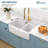33'' L Double Bowl Ceramic Kitchen Sink