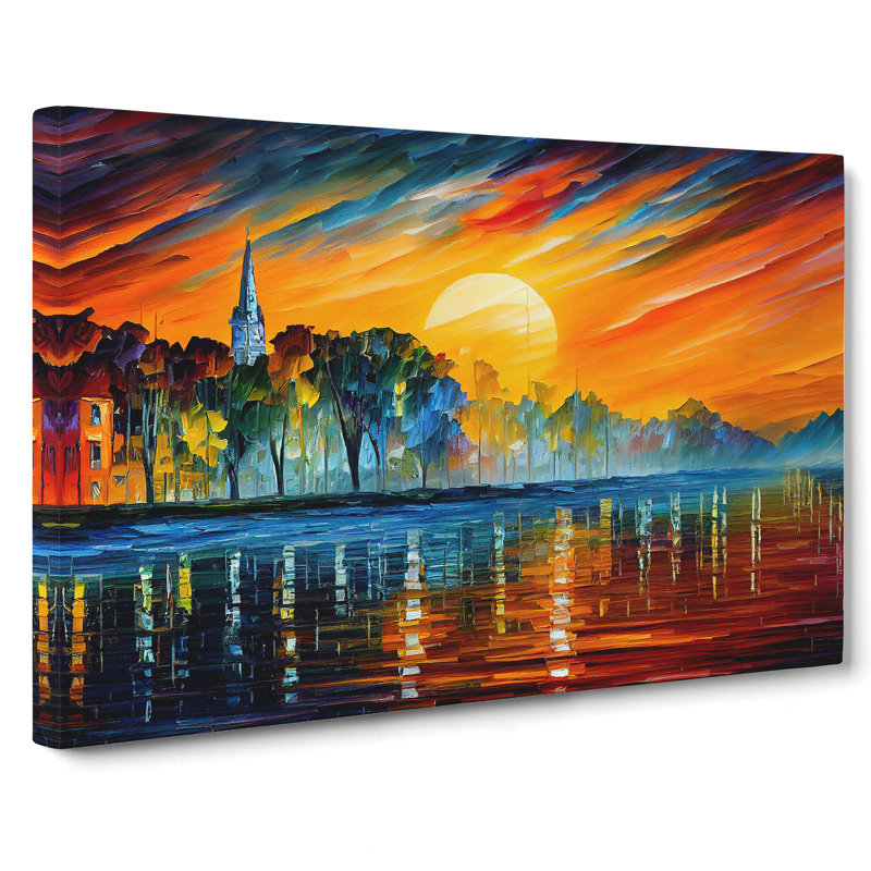 Glowing Sunrise Vol.3 - Wrapped Canvas, 50cm H x 76cm W x 3cm D