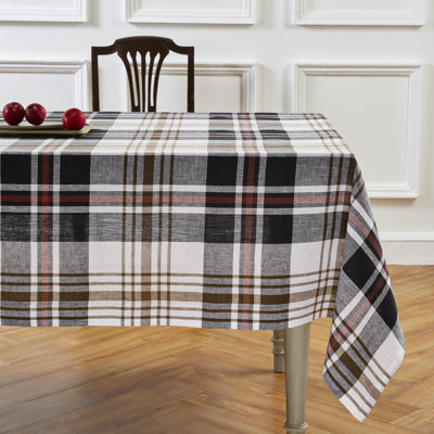 Oxford Plaid - 100% Pure Linen Tablecloth