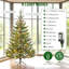 Arbre de Noël artificiel avec support en acier et 4306 pointes