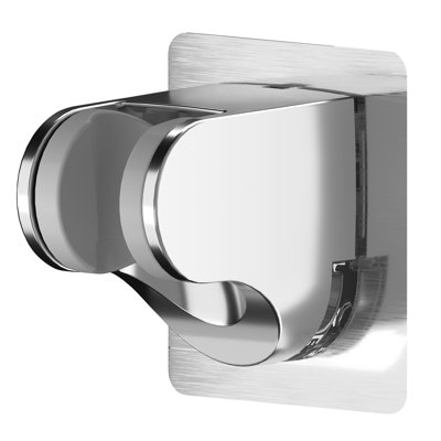 Chrome Universal Self-adhesive Adjustable Shower Bracket