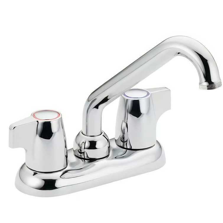 MOEN Chateau 4 in. Centerset 2-Handle Utility Faucet in Chrome