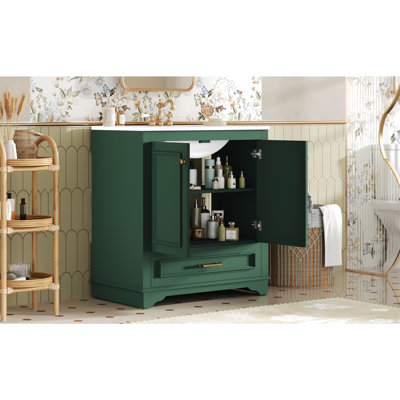 Meuble-lavabo 30 po avec lavabo en céramique