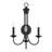 3 Light Black Extra Large Wall Sconce-223052997