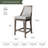 Maven Lane Vienna Swivel Stool with Fabric Upholstery-1692486521-1683309546