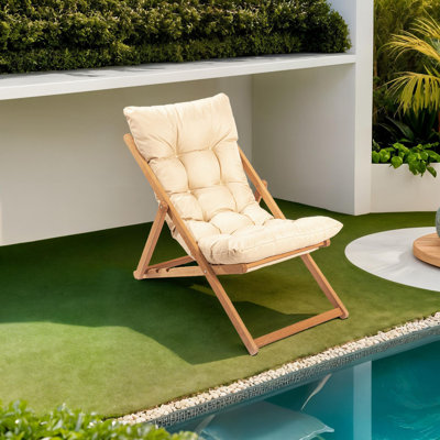Ambrea Patio Dining Side Chair with Cushion