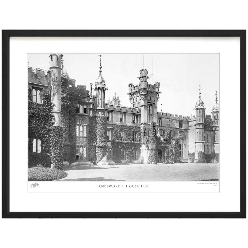 Knebworth, House 1901 by Francis Frith - Single Picture Frame Print, 28cm H x 36cm W x 2.3cm D