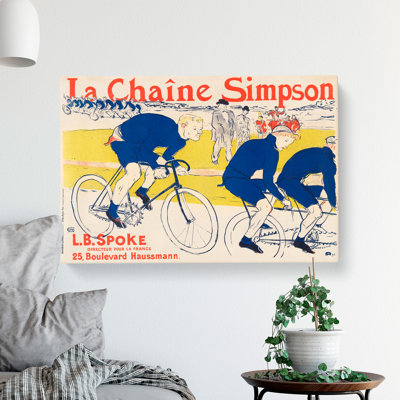 The Simpson Chain by Henri De Toulouse-Lautrec - Wrapped Canvas Painting