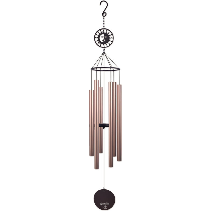 Sunface Wind Chime 68" Bronze