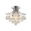 Plafonnier semi-encastré en cristal 3 lumières Transitional-986741585