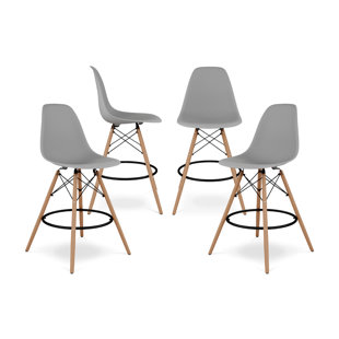  Tabouret de comptoir, vert, paquet de 4 (Ensemble de 4)