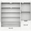 Armoire à chaussures multifonctionnelle avec tablettes réglables, tabouret, tiroir rétractable, range-chaussures minimaliste