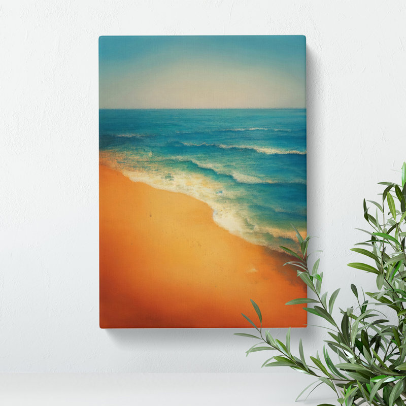 Warm Beach - Wrapped Canvas, 50cm H x 35cm W x 3cm D