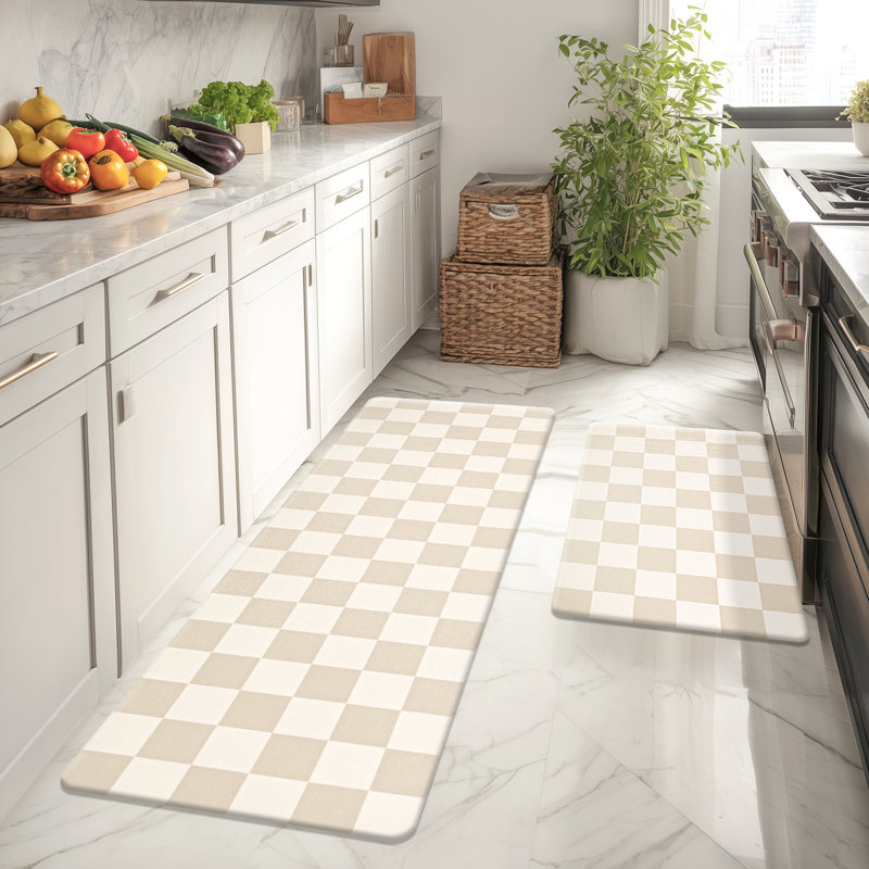 Double-sided Reversible Kitchen Mats (Set of 2), Purple