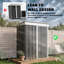 Bindiya 5 ft. W x 3 ft. D Galvanised Steel Pent Garden Shed-1624694758