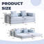 Canapé-lit futon convertible - Revêtement en chenille double mode avec rembourrage en mousse de qualité supérieure-1358218801