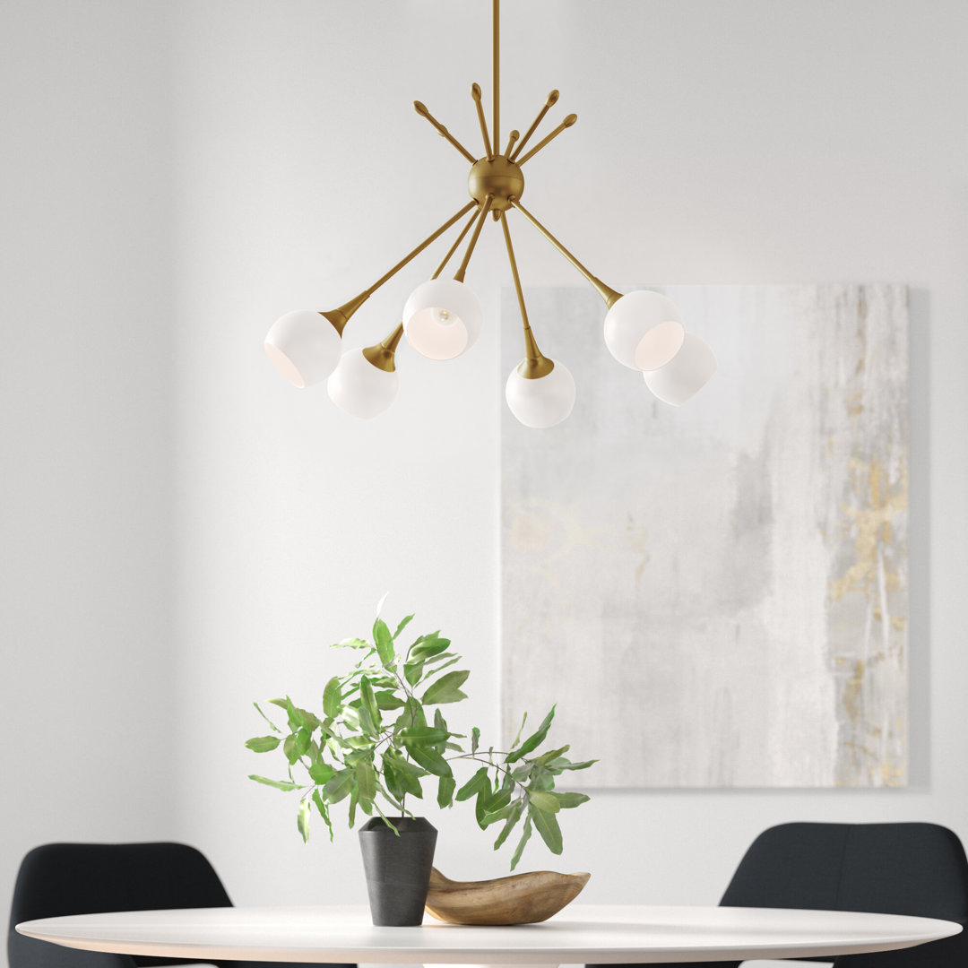 Aubriaunna 6 - Light Sputnik Sphere Chandelier Wade Logan®
