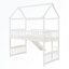 Lit mezzanine simple gris avec glissade-667752441